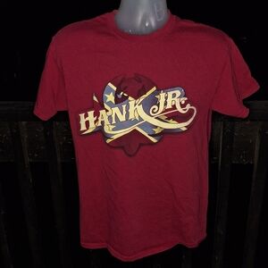 Vintage Hank Jr I Got Whiskey Bent With Hank Band T Shirt Size Med